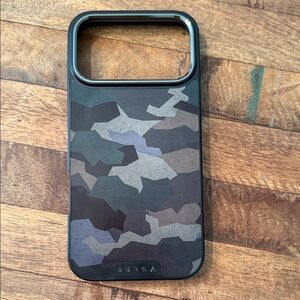 Burga Camouflage Phone Case - Black and Gray